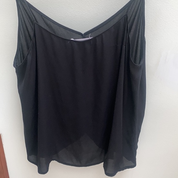 LUSH Black Sheer Tank Top - Picture 5 of 5